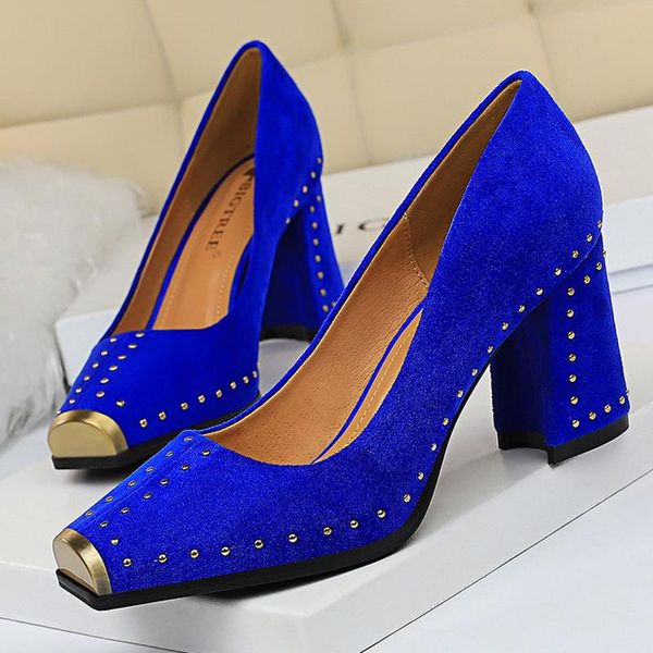 dress shoes 2021 women 7.5cm high heels lady escarpins chunky rivets studded girls block low square toe office blue yellow, Black
dress shoes 2021 women 7.5cm high heels lady escarpins chunky rivets studded girls block low square toe office blue yellow, Black