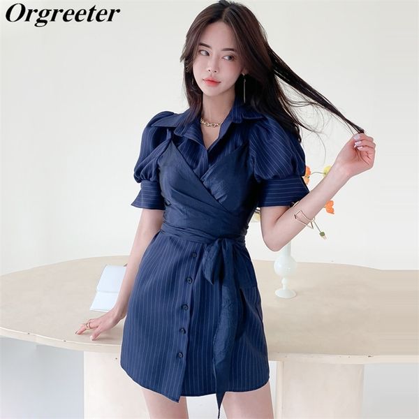 fake two mini shirt dress women summer lapel short sleeve puff sleeve lace-up slim striped female 210602, Black;gray
fake two mini shirt dress women summer lapel short sleeve puff sleeve lace-up slim striped female 210602, Black;gray