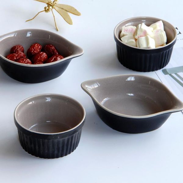 bowls creative black matte binaural ceramic baking bowl souffle cake pudding snack small
bowls creative black matte binaural ceramic baking bowl souffle cake pudding snack small