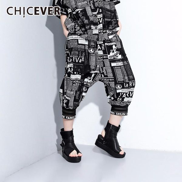 women's pants & capris chicever patchwork letter print trouser high waist pocket hit color calf-length harem female summer 2021 tide, Black;white
women's pants & capris chicever patchwork letter print trouser high waist pocket hit color calf-length harem female summer 2021 tide, Black;white