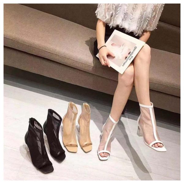 boots women ankle mesh crystal clear high heel shoes autumn peep toe pumps party female, Black
boots women ankle mesh crystal clear high heel shoes autumn peep toe pumps party female, Black
