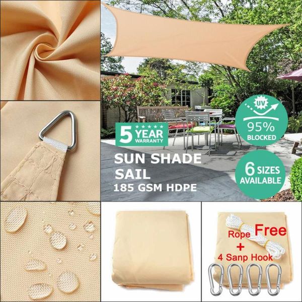 shade 300d waterproof polyester square rectangle sail garden terrace canopy swimming sun camping hiking yard awning
shade 300d waterproof polyester square rectangle sail garden terrace canopy swimming sun camping hiking yard awning