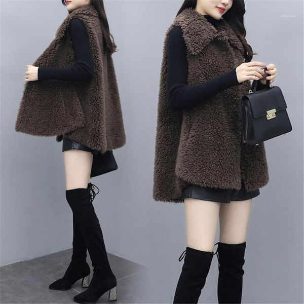 women's wool & blends 2021 autumn winter lamb hair and fur integrated coat short splicing sheep hair, fur, vest female, Black
women's wool & blends 2021 autumn winter lamb hair and fur integrated coat short splicing sheep hair, fur, vest female, Black