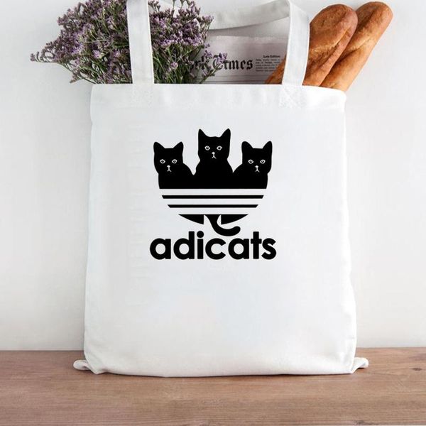 storage bags women's cute style adicats cat graphic print handbag friends birthday gift canvas bag shopping tote fashion shoulder
storage bags women's cute style adicats cat graphic print handbag friends birthday gift canvas bag shopping tote fashion shoulder