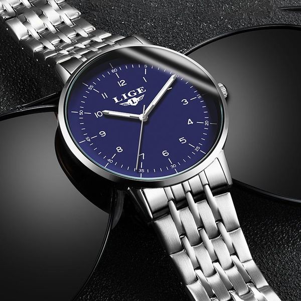 wristwatches reloj hombre 2021 lige sport luminous waterproof quartz watches mens stainless steel military diving watch for men with box, Slivery;brown
wristwatches reloj hombre 2021 lige sport luminous waterproof quartz watches mens stainless steel military diving watch for men with box, Slivery;brown
