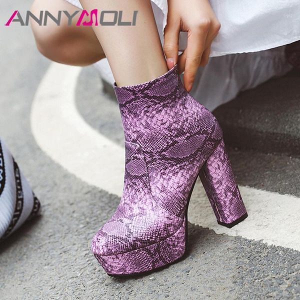 boots annymoli winter ankle women snake print platform block heels short zipper extreme high heel shoes ladies size 33-461 zxql, Black
boots annymoli winter ankle women snake print platform block heels short zipper extreme high heel shoes ladies size 33-461 zxql, Black