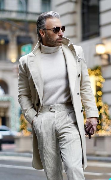 men's suits & blazers autumn 2022 beige overcoat wool men long coat winter groom party prom jacket double breasted business for roupas, White;black
men's suits & blazers autumn 2022 beige overcoat wool men long coat winter groom party prom jacket double breasted business for roupas, White;black