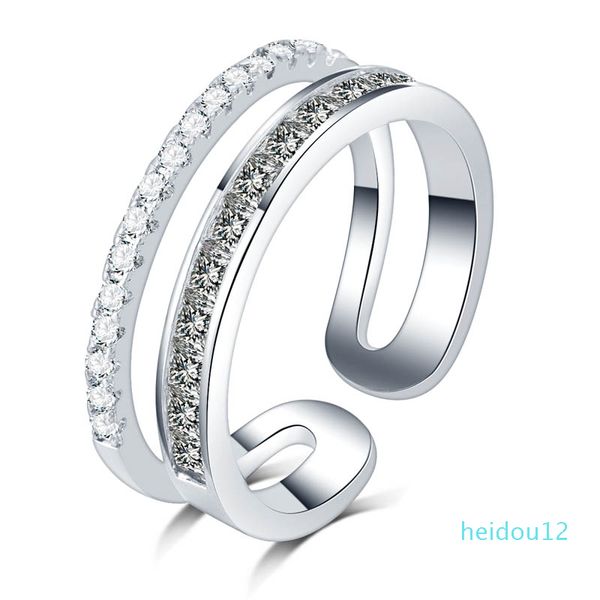 never fading silver color rainbow finger ring micro pave square round a+ quality zircon double row anillo women anniversary gift, Slivery;golden
never fading silver color rainbow finger ring micro pave square round a+ quality zircon double row anillo women anniversary gift, Slivery;golden