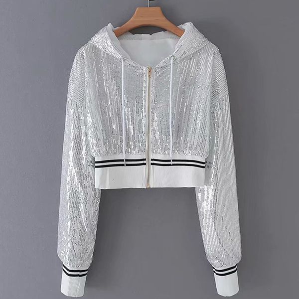 Women's Jackets Black silver jacket autumn sunscreen sports hooded sequins pink zipper sweet long sleeve short coat female VKZU, Black;brown
Women's Jackets Black silver jacket autumn sunscreen sports hooded sequins pink zipper sweet long sleeve short coat female VKZU, Black;brown