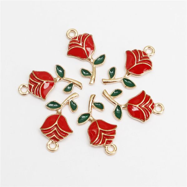 20pcs enamel romantic rose flower charms pendant cute drip oil alloy valentine's charm for jewelry making supplies, Bronze;silver 
20pcs enamel romantic rose flower charms pendant cute drip oil alloy valentine's charm for jewelry making supplies, Bronze;silver