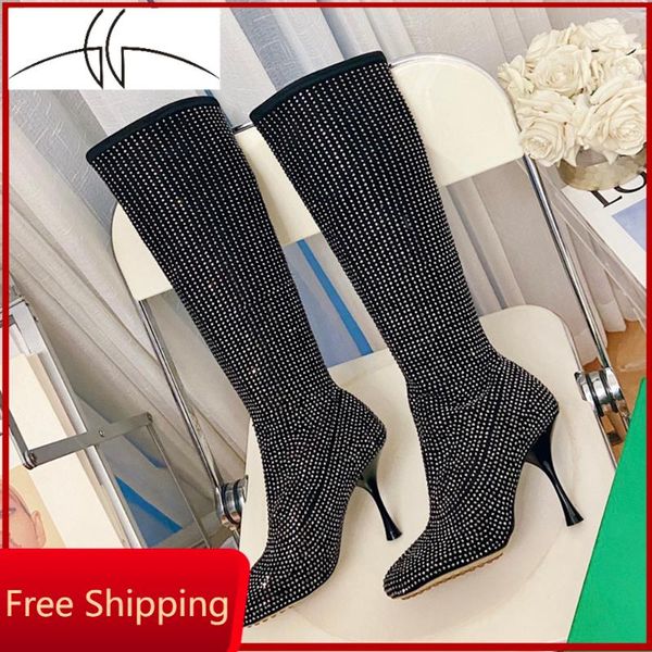 boots women's high over the knee stiletto heel fashion pointed toe super luxury winter women, Black
boots women's high over the knee stiletto heel fashion pointed toe super luxury winter women, Black