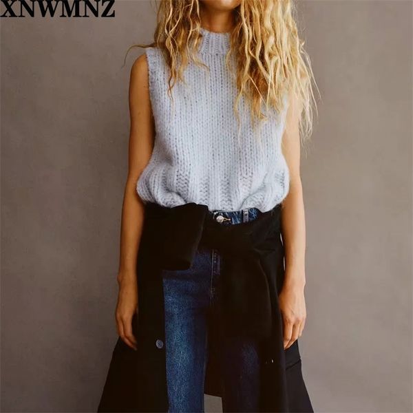 women fashion blend knit vest vintage sleeveless with a round neck female chic 210520, Black;white
women fashion blend knit vest vintage sleeveless with a round neck female chic 210520, Black;white