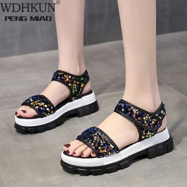 women platform sandals chunky wedges shoes for woman luxury designers brand sports casual fashion bling gladiator sandal summer dress, Black
women platform sandals chunky wedges shoes for woman luxury designers brand sports casual fashion bling gladiator sandal summer dress, Black