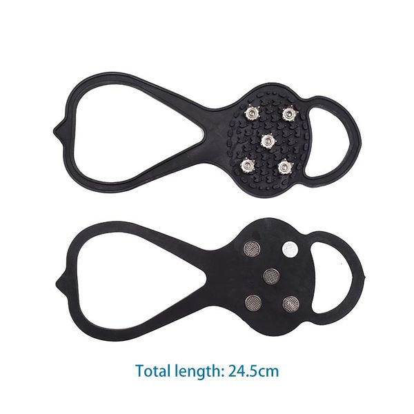crampons ice for hiking boots universal snow walking cleat crampon climbing non-slip shoes cover 5 teeth spikes cords, slings and webbing
crampons ice for hiking boots universal snow walking cleat crampon climbing non-slip shoes cover 5 teeth spikes cords, slings and webbing
