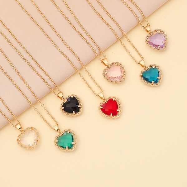 factory wholesale jewelry multicolor love female personality fashion zircon necklace ins clavicle chain n819 party gift
factory wholesale jewelry multicolor love female personality fashion zircon necklace ins clavicle chain n819 party gift