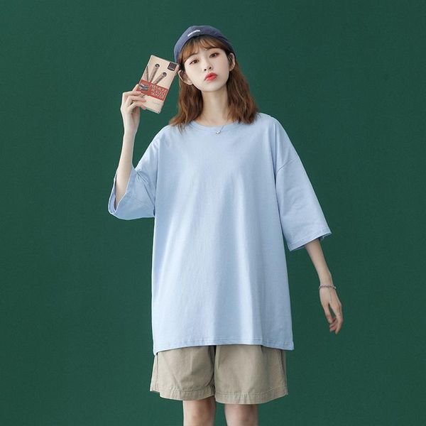 women's t-shirt summer basic t shirts casual loose solid color short sleeve o-neck 100% cotton hipster tees s-3xl, White
women's t-shirt summer basic t shirts casual loose solid color short sleeve o-neck 100% cotton hipster tees s-3xl, White