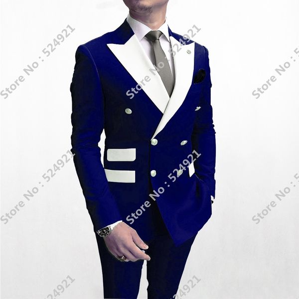 men's suits & blazers double breasted men royal blue and white groom tuxedos peak lapel groomsmen wedding/prom man 2 pieces ( jack, White;black
men's suits & blazers double breasted men royal blue and white groom tuxedos peak lapel groomsmen wedding/prom man 2 pieces ( jack, White;black