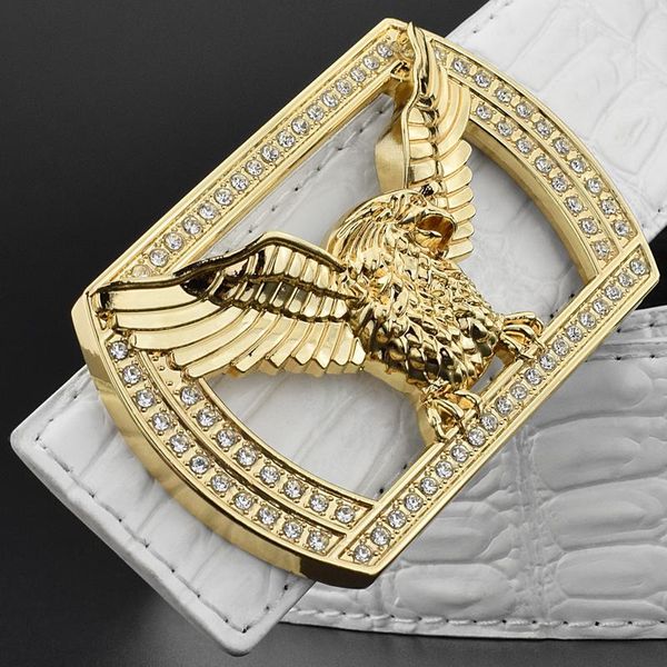 fashion eagle buckle genuine leather belt designer luxury casual white waist strap male cowhide belts, Black;brown 
fashion eagle buckle genuine leather belt designer luxury casual white waist strap male cowhide belts, Black;brown