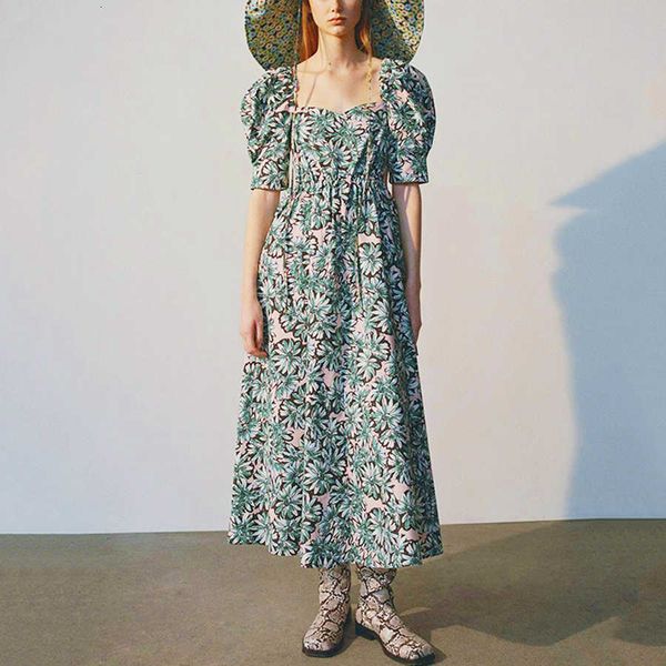 women's tanks & camis puff sleeve long summer vintage green floral print drawstring waist elegant party dresses women vestidos h28z aql, White
women's tanks & camis puff sleeve long summer vintage green floral print drawstring waist elegant party dresses women vestidos h28z aql, White