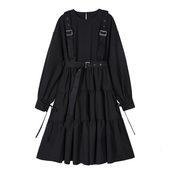 gothic style black women punk long sleeve lace up vintage midi es fashion halloween cosplay loose vestidos, Black;gray
gothic style black women punk long sleeve lace up vintage midi es fashion halloween cosplay loose vestidos, Black;gray