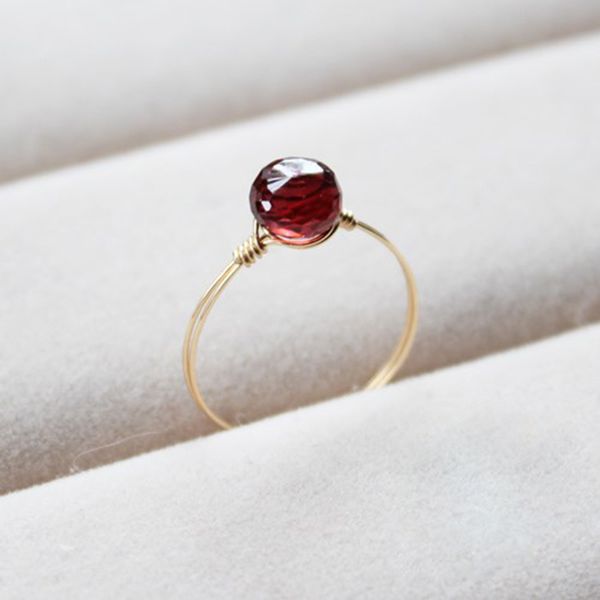 handmade natural garnet rings charms jewelry gold filled ring birthday gift anillos mujer bague for women, Golden;silver
handmade natural garnet rings charms jewelry gold filled ring birthday gift anillos mujer bague for women, Golden;silver
