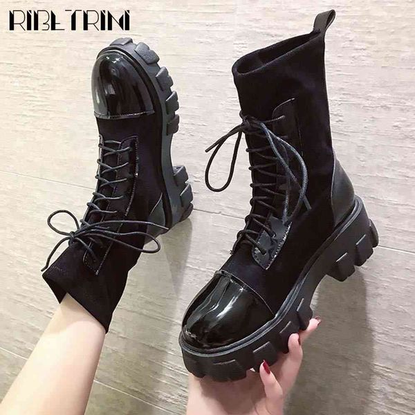 boots brand arrival female solid platform lace up ankle shoes women thick bottom fashion winter boots, Black
boots brand arrival female solid platform lace up ankle shoes women thick bottom fashion winter boots, Black