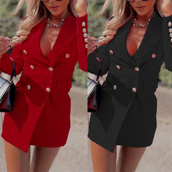 women's suits & blazers red notched long sleeve blazer for women casual ofice lady business black fashion 2021 autumn winter, White;black
women's suits & blazers red notched long sleeve blazer for women casual ofice lady business black fashion 2021 autumn winter, White;black