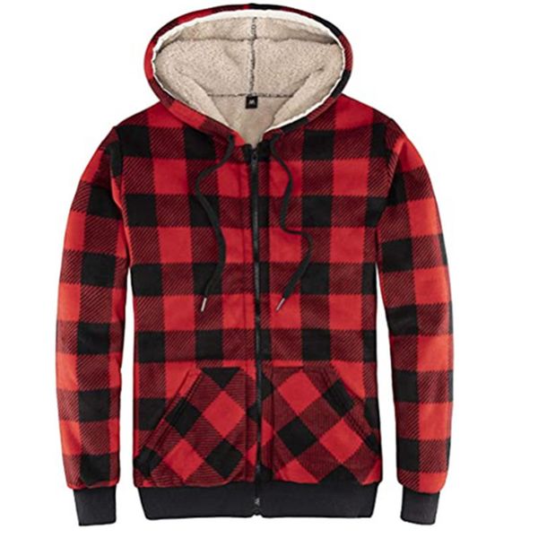 Men's plus size Outerwear Autumn and Winter Cashmere Cardigan Large Sports Top with Hooded Sweater, Red
Men's plus size Outerwear Autumn and Winter Cashmere Cardigan Large Sports Top with Hooded Sweater, Red