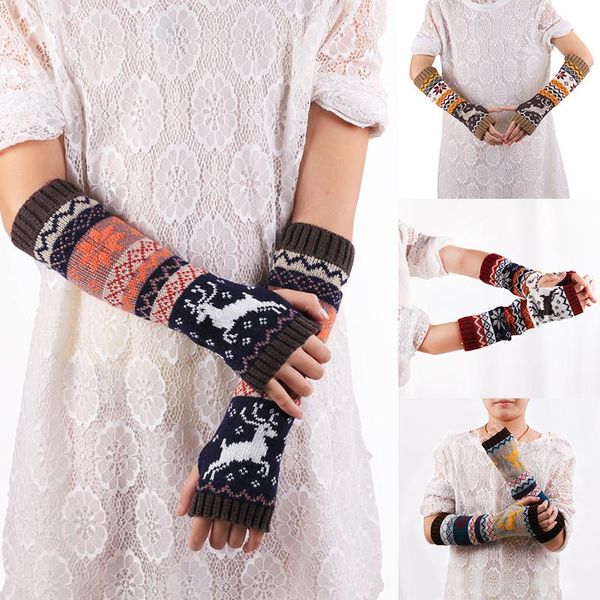 five fingers gloves women arm warmers winter fingerless knitted mitten long guantes, Blue;gray
five fingers gloves women arm warmers winter fingerless knitted mitten long guantes, Blue;gray