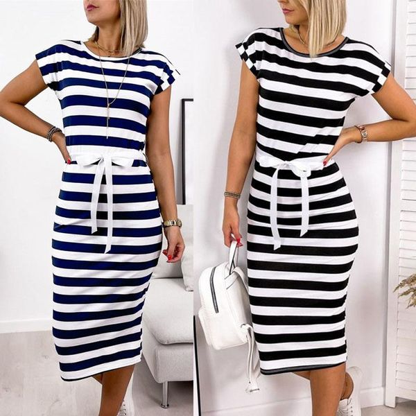 casual dresses striped midi dress with belt tunics short sleeve wrap elegant women's pullover o neck boho ol s-xxl, Black;gray
casual dresses striped midi dress with belt tunics short sleeve wrap elegant women's pullover o neck boho ol s-xxl, Black;gray