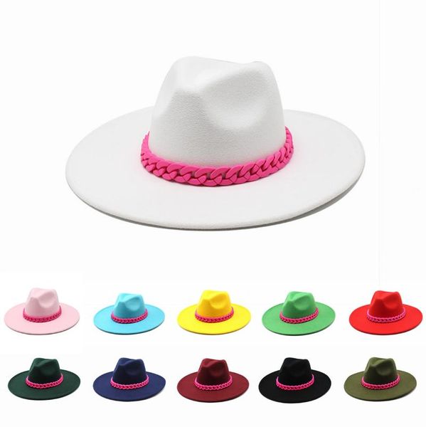 wide brim hats 8.5cm rose red winter fedora casual men women fashion felt hat white pink panama trilby formal party cap, Blue;gray
wide brim hats 8.5cm rose red winter fedora casual men women fashion felt hat white pink panama trilby formal party cap, Blue;gray