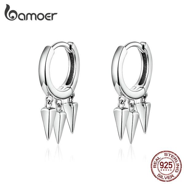 hoop & huggie bamoer punk earrings for women and men 925 sterling silver unique design stylish jewelry pendientes sce779, Golden;silver
hoop & huggie bamoer punk earrings for women and men 925 sterling silver unique design stylish jewelry pendientes sce779, Golden;silver
