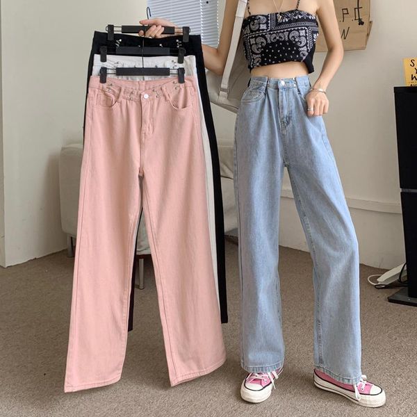 women's jeans high waist white straight thin spring and autumn clothes 2021 loose floor mops wide leg long pants, Blue
women's jeans high waist white straight thin spring and autumn clothes 2021 loose floor mops wide leg long pants, Blue