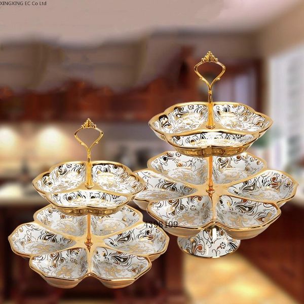 dishes & plates european ceramic gold inlaid double fruit plate snack cake candy tableware decorative dessert display tray
dishes & plates european ceramic gold inlaid double fruit plate snack cake candy tableware decorative dessert display tray