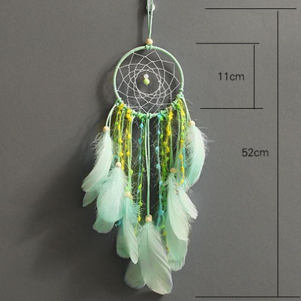 bohemian green wall-mounted dream catcher home room decoration feather air pendant decorative objects & figurines
bohemian green wall-mounted dream catcher home room decoration feather air pendant decorative objects & figurines