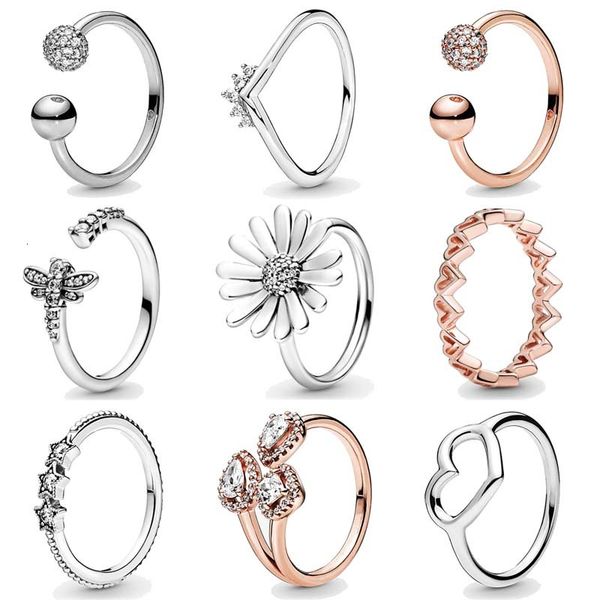 love ring 925 sterling silver 1:1 pave daisy flower statement and hearts celestial stars femal diy fashion jewelry, Slivery;golden
love ring 925 sterling silver 1:1 pave daisy flower statement and hearts celestial stars femal diy fashion jewelry, Slivery;golden
