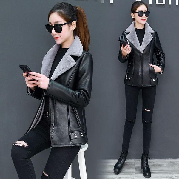 women's leather & faux woman trench coat female long sleeve loose fit fall stylish black clothing ladies turndown collar zipper pu over
women's leather & faux woman trench coat female long sleeve loose fit fall stylish black clothing ladies turndown collar zipper pu over
