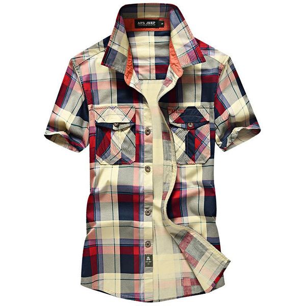 men's casual shirts mens clothing 2021 summer short sleeve designer dress red plaid shirt male 100% cotton, White;black
men's casual shirts mens clothing 2021 summer short sleeve designer dress red plaid shirt male 100% cotton, White;black