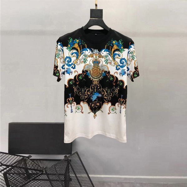 men's t-shirts europe male style diamonds casual retro fashion t printing b045, White;black
men's t-shirts europe male style diamonds casual retro fashion t printing b045, White;black