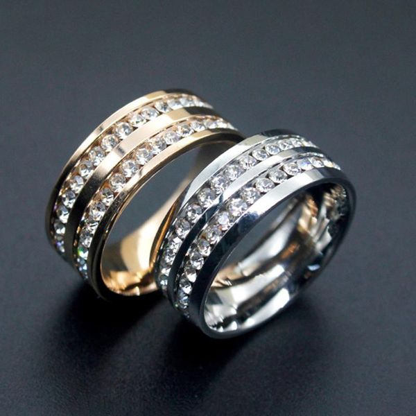 wedding rings double layer cubic zirconia engagement ring luxury design stainless stee for women female bridal jewelry gift, Slivery;golden
wedding rings double layer cubic zirconia engagement ring luxury design stainless stee for women female bridal jewelry gift, Slivery;golden