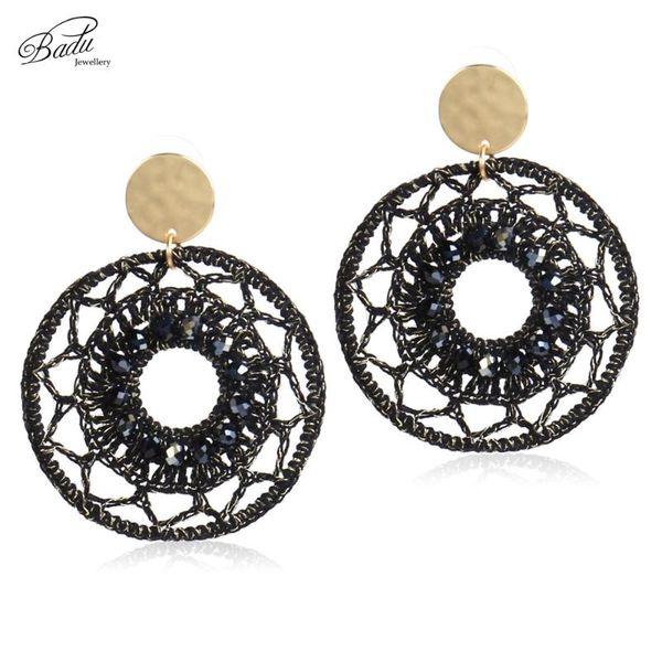 badu big statement round crochet earrings for women hollowing drops retro dangle earring gift christmas jewelry & chandelier, Silver
badu big statement round crochet earrings for women hollowing drops retro dangle earring gift christmas jewelry & chandelier, Silver