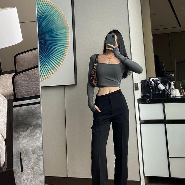 spring skinny long split suit womens pant bottoms elegant black trousers high waist office lady pentalon femme flare loose, Black;white
spring skinny long split suit womens pant bottoms elegant black trousers high waist office lady pentalon femme flare loose, Black;white
