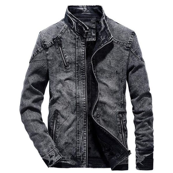 men's jackets fashion jean jacket autumn winter cotton slim fit vintage denim men trend casual black coat 4xl cvo6, Black;brown
men's jackets fashion jean jacket autumn winter cotton slim fit vintage denim men trend casual black coat 4xl cvo6, Black;brown
