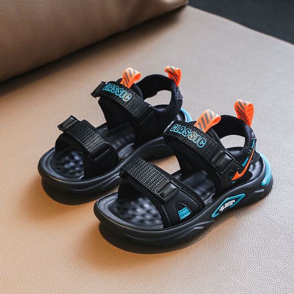 Boy Sandals 2021 Summer Black Fashion Childrens Casual Korean Flanging Pure Color Velcro Beach Kids Shoes BSS23, 01
Boy Sandals 2021 Summer Black Fashion Childrens Casual Korean Flanging Pure Color Velcro Beach Kids Shoes BSS23, 01