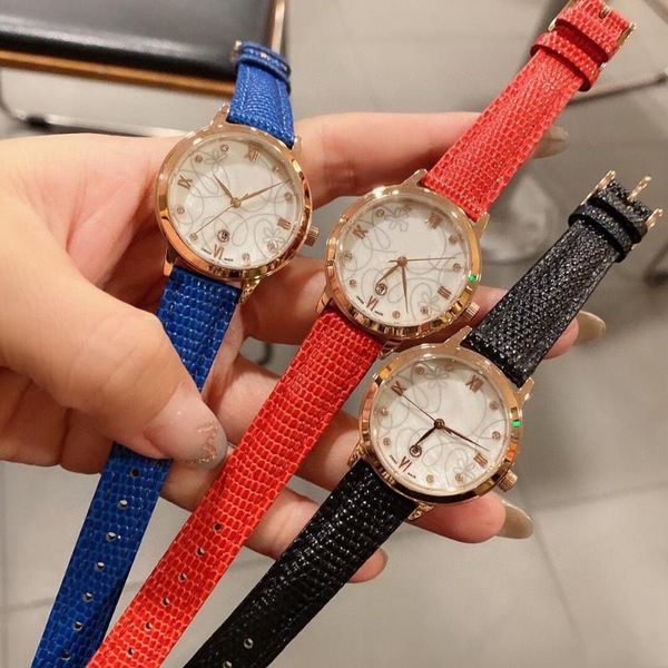 classic women's quartz leather strap watch lady geometric flower wrist casual mother of pearl dial numbers clock 28mm wristwatches, Slivery;brown
classic women's quartz leather strap watch lady geometric flower wrist casual mother of pearl dial numbers clock 28mm wristwatches, Slivery;brown