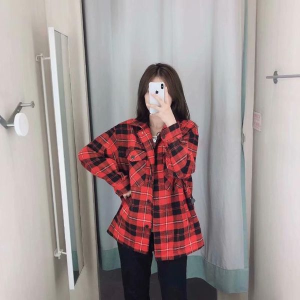 women's wool & blends pinkou women elegant plaid tweed jacket loose style pocket long sleeve coat checkered female outwear casual blous, Black
women's wool & blends pinkou women elegant plaid tweed jacket loose style pocket long sleeve coat checkered female outwear casual blous, Black