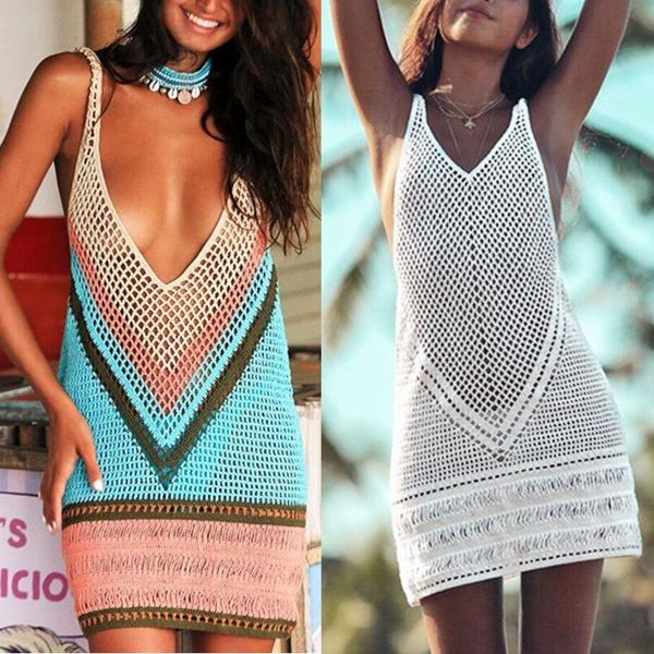 women's swimwear dresses for women summer 2021 womens knit hollow out beach dress tassel swimsuit bikini cover up see through bathing, White;black
women's swimwear dresses for women summer 2021 womens knit hollow out beach dress tassel swimsuit bikini cover up see through bathing, White;black