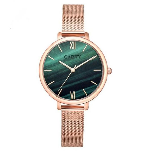 women stainless steel belt wristwatch magnetic buckle round emerald dial watch ladies time piece quartz dress bracelet watches wristwatches, Slivery;brown
women stainless steel belt wristwatch magnetic buckle round emerald dial watch ladies time piece quartz dress bracelet watches wristwatches, Slivery;brown