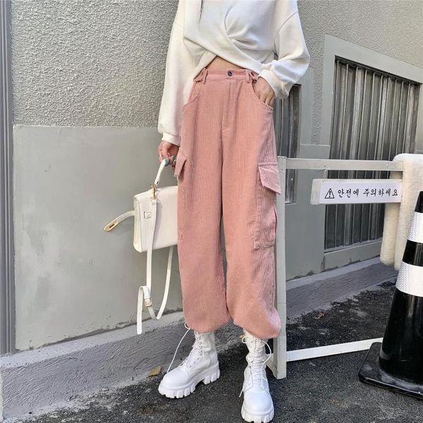 loose high waist slimming corduroy overalls trousers women all-match casual wide-leg pants women's & capris, Black;white
loose high waist slimming corduroy overalls trousers women all-match casual wide-leg pants women's & capris, Black;white