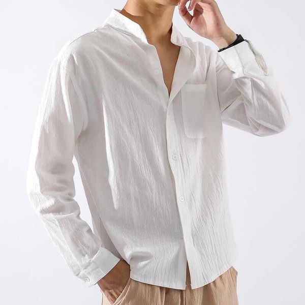 men's casual shirts 2021 linen shirt men stand-up collar chinese style loose large size cotton and s-3x, White;black
men's casual shirts 2021 linen shirt men stand-up collar chinese style loose large size cotton and s-3x, White;black